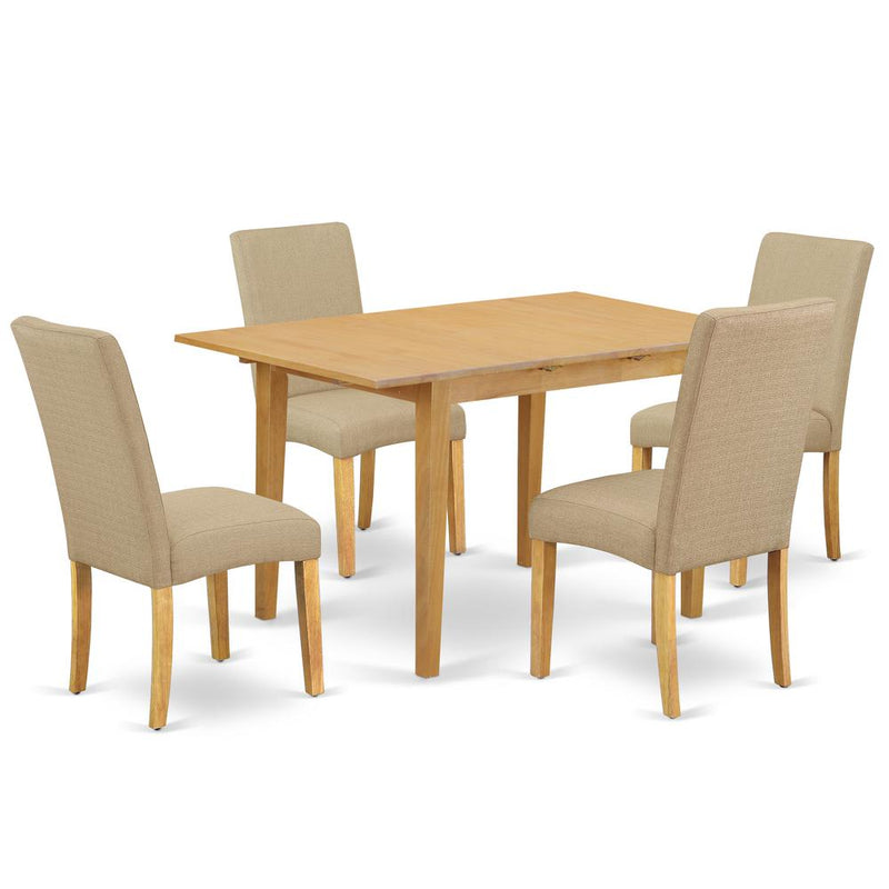 Dining Room Set Oak, NODR5-OAK-16