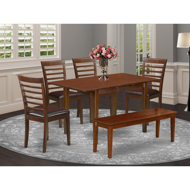 6  Pc  small  Table  set  -  Table  and  4  Dining  Chairs  plus  Bench