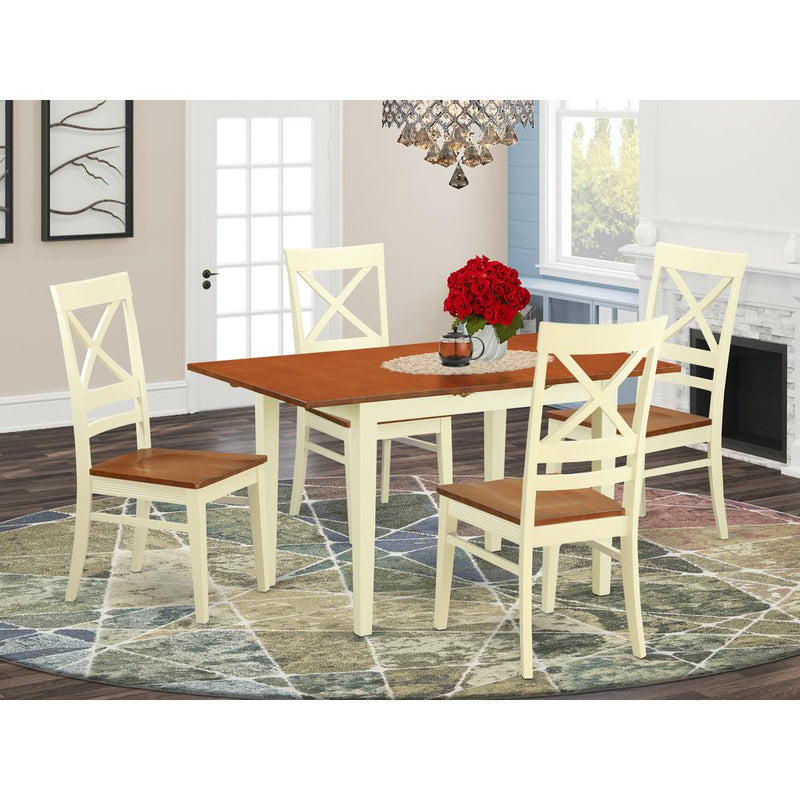 5  Pc  small  Kitchen  Table  set  for  4-Table  and  4  Kitchen  Chairs