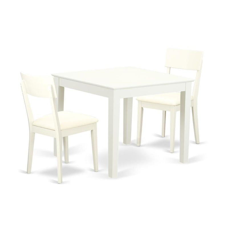 Dining Room Set Linen White, OXAD3-LWH-LC