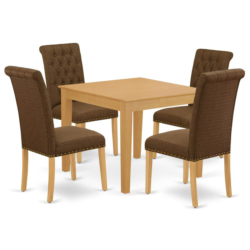 Dining Room Set Oak, OXBR5-OAK-18