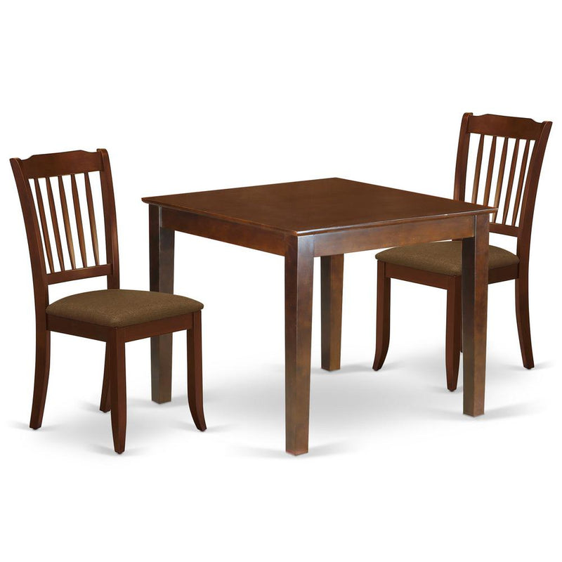 Dining Room Set Mahogany, OXDA3-MAH-C