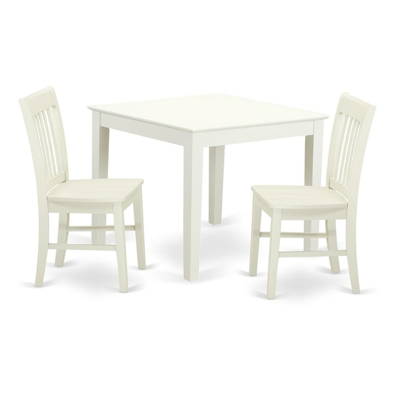 Dining Room Set Linen White, OXNO3-LWH-W