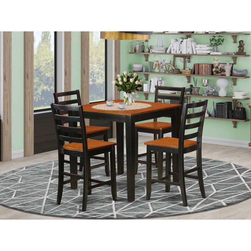 5  PC  counter  height  pub  set  -  counter  height  Table  and  4  Kitchen  Dining  Chairs.