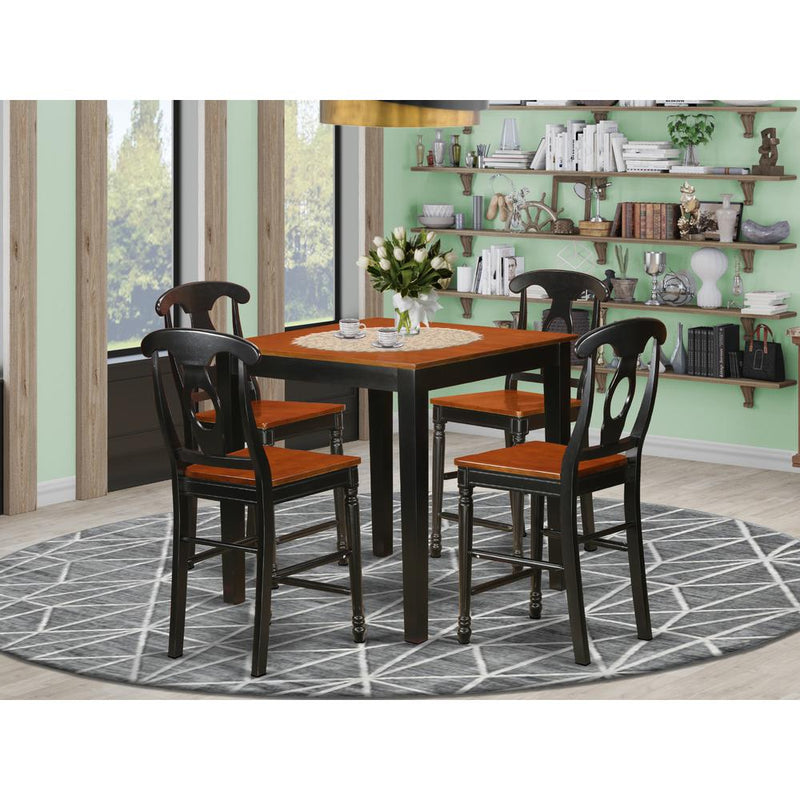 5  Pc  Dining  counter  height  set-pub  Table  and  4  Dining  Chairs.