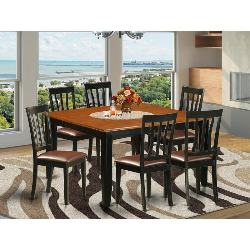 7  PC  Dining  room  set-Dining  Table  and  6  Wood  Dining  Chairs