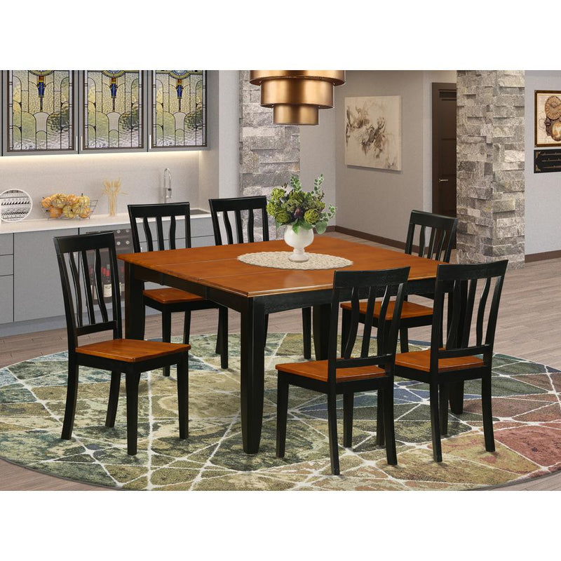 7  Pc  Dining  room  set-Dining  Table  and  6  Wooden  Dining  Chairs