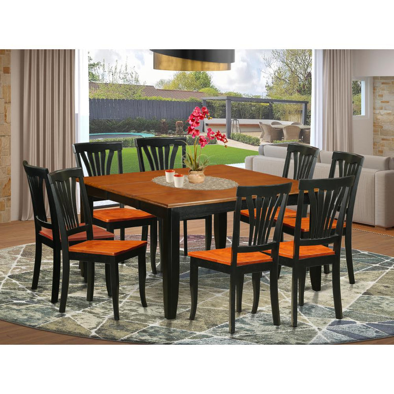 9  PC  Dining  room  set-Dining  Table  and  8  Wooden  Dining  Chairs