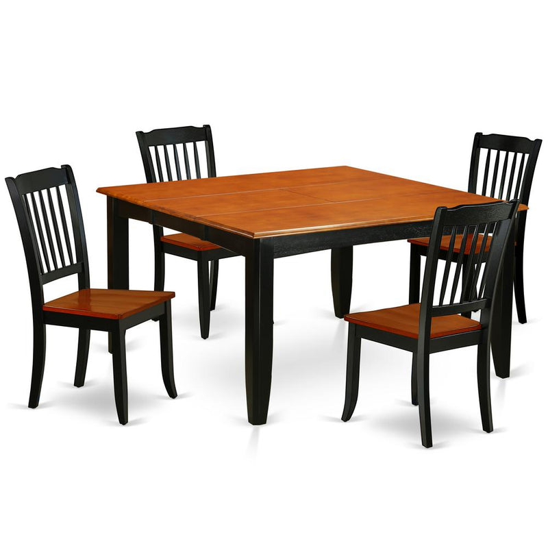 Dining Room Set Black & Cherry, PFDA5-BCH-W