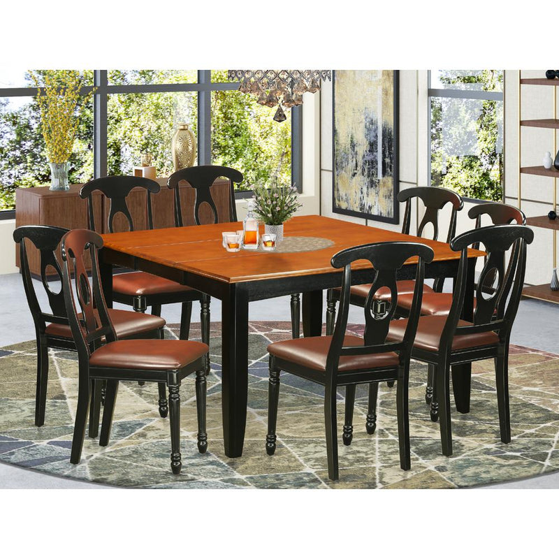 9  Pc  Dining  room  set-Dining  Table  and  8  Wood  Dining  Chairs