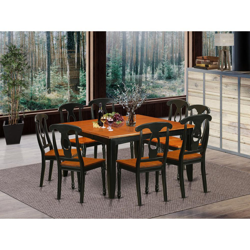 9  Pc  Dining  room  set-Dining  Table  and  8  Wooden  Dining  Chairs