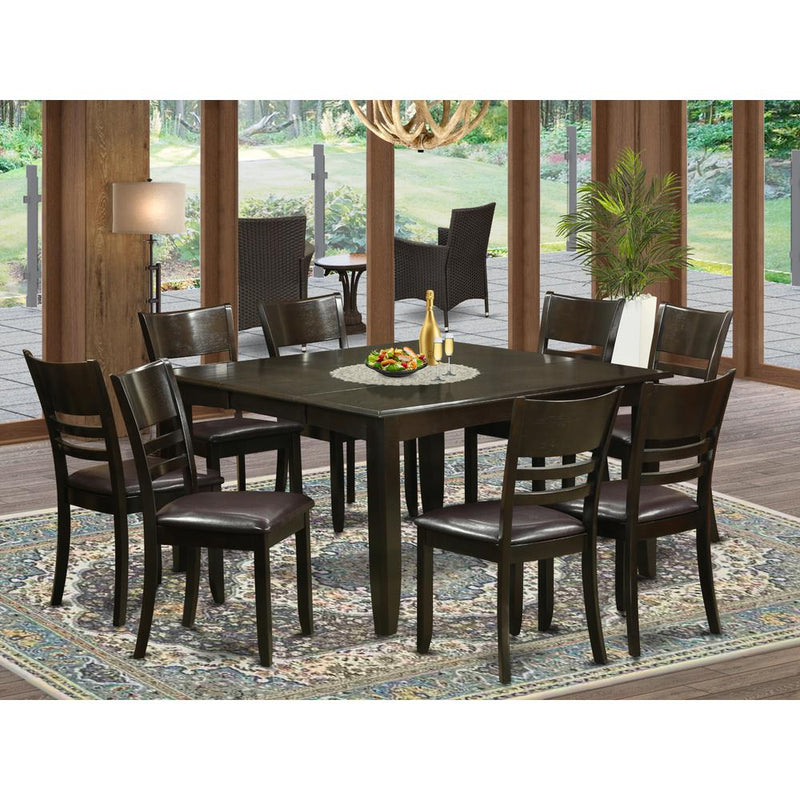 9  Pc  Dining  room  set-Dinette  Table  with  Leaf  and  8  Kitchen  Chairs.