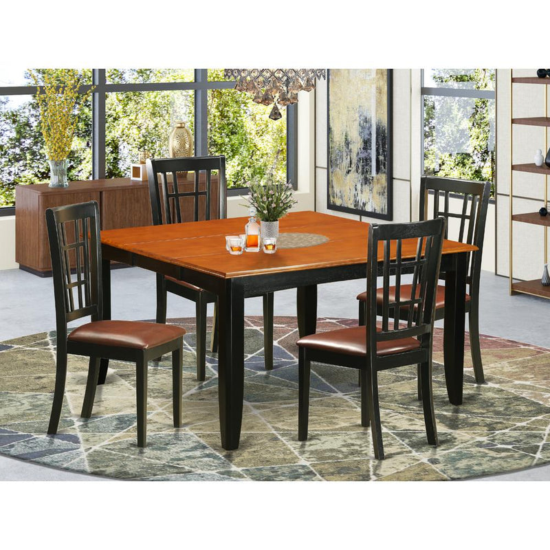 5  Pc  Dining  room  set-Dining  Table  and  4  Wooden  Dining  Chairs