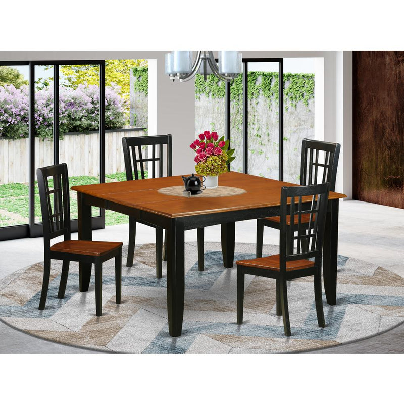 5  PC  Dining  room  set-Dining  Table  and  4  Wooden  Dining  Chairs