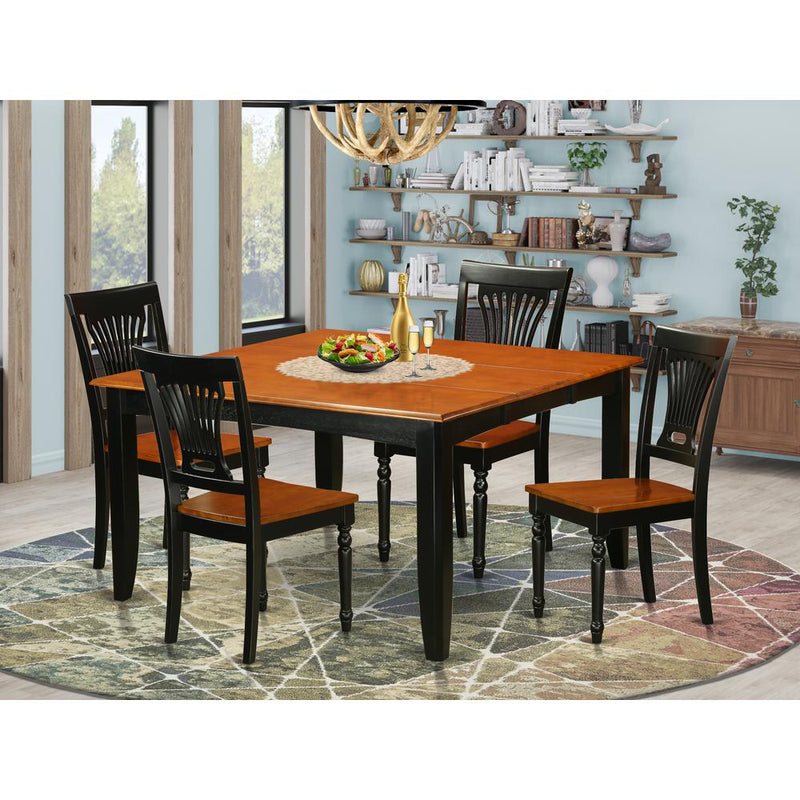 5  Pc  Dining  room  set-Dining  Table  and  4  Wood  Dining  Chairs