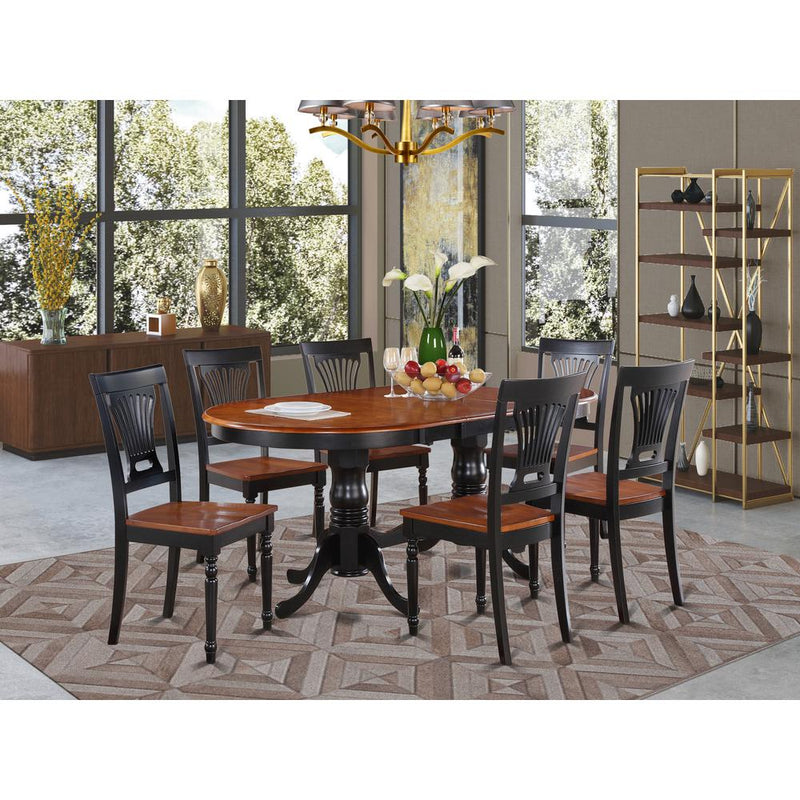 7  Pc  Dining  room  set-Dining  Table  and  6  Kitchen  Dining  Chairs