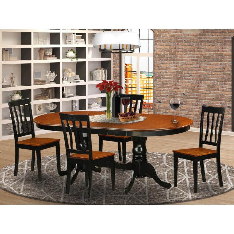 5  Pc  Dining  room  set-Dining  Table  with  4  Wood  Dining  Chairs