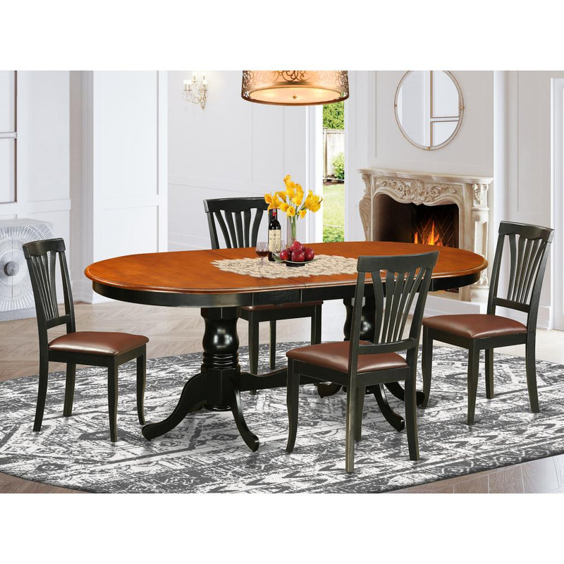 5  Pc  Dining  room  set-Dining  Table  with  4  Wooden  Dining  Chairs