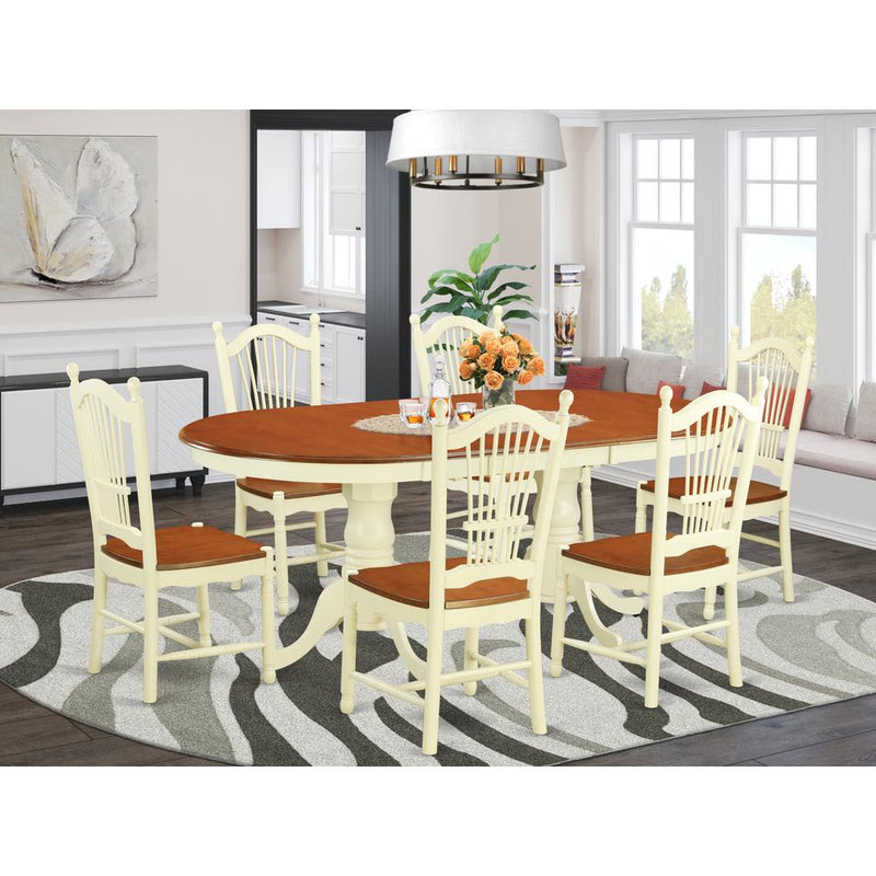 7  Pc  Dining  room  set  for  6-Dining  Table  and  6  Kitchen  Chairs