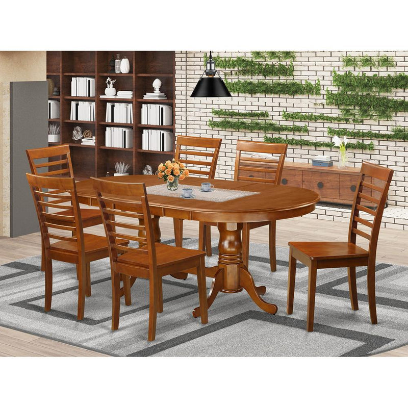 7  PC  Dining  room  set  for  6-Dining  Table  and  6  Kitchen  Dining  Chairs