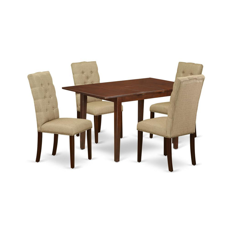 Dining Room Set Mahogany, PSEL5-MAH-16