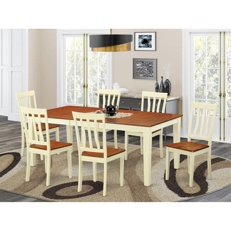 7  PC  dinette  set  -Kitchen  Table  and  6  Dining  Chairs