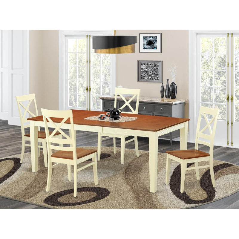 5  Pc  Dining  room  set-Table  and  4  Dining  Chairs