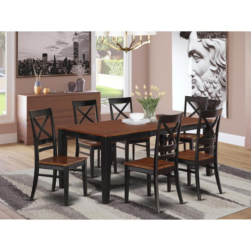 7  Pc  Dining  set-Table  and  6  Kitchen  Chairs