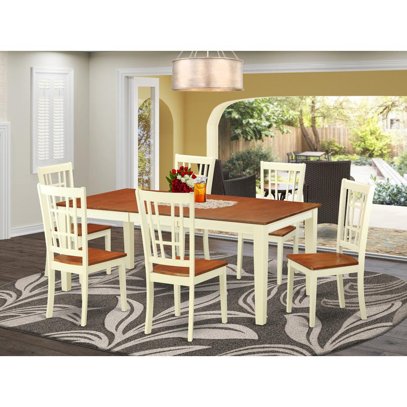 7  Pc  dinette  Table  set  for  6-Kitchen  Table  and  6  Kitchen  Dining  Chairs