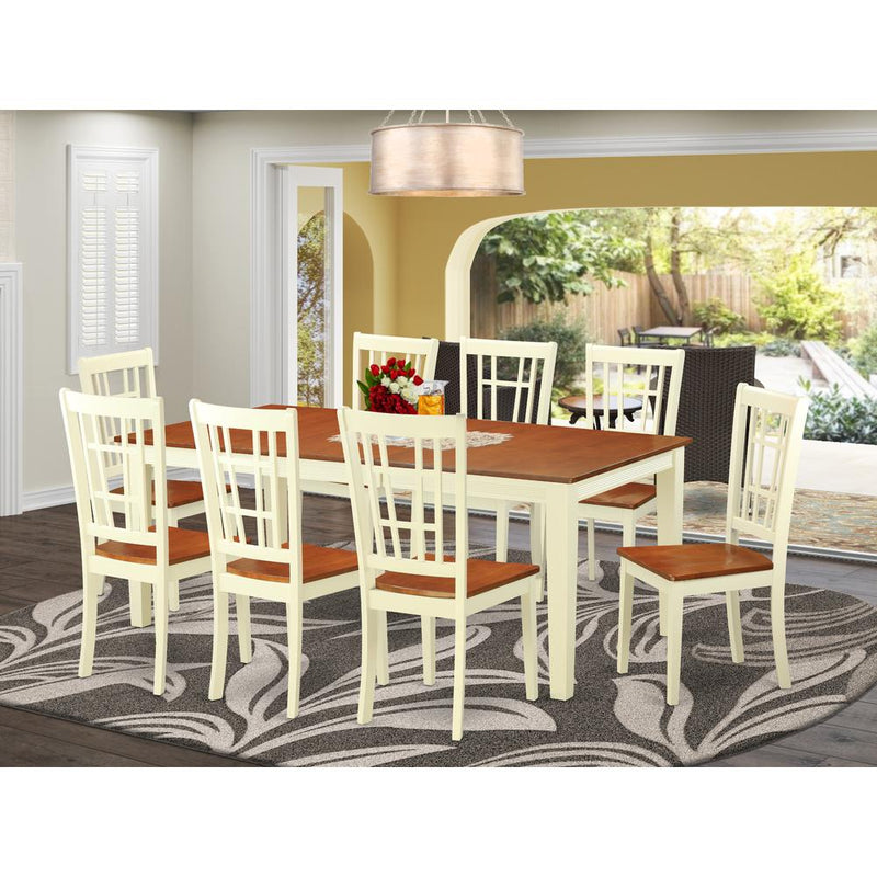 9  Pc  Dining  room  set  for  8-  Table  and  8  dinette  Chairs