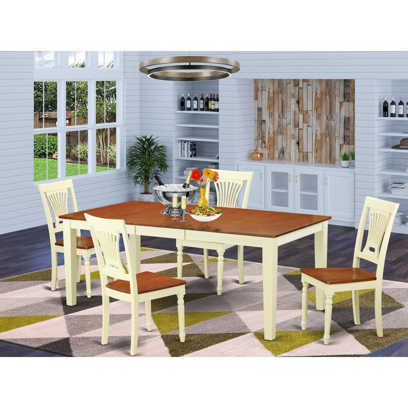 5  Pc  Table  set  for  4-Dinette  Table  and  4  Dining  Chairs