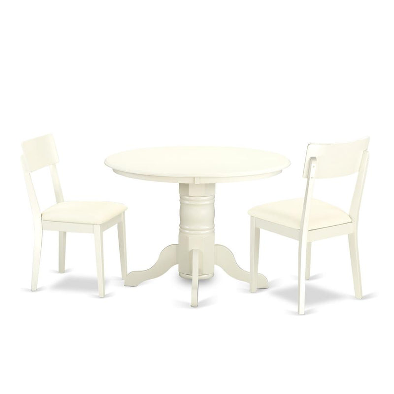 Dining Room Set Linen White, SHAD3-LWH-LC