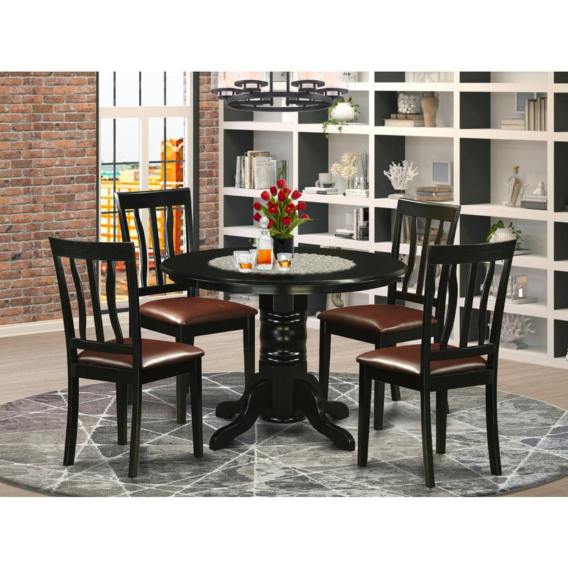 5  PcTable  and  Chairs  set  for  4-Table  and  4  Dining  Chairs