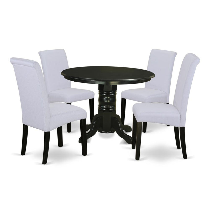 Dining Room Set Black, SHBA5-BLK-05