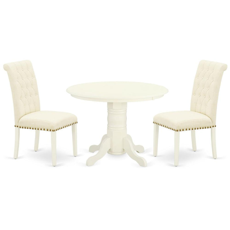 Dining Room Set Linen White, SHBR3-WHI-02