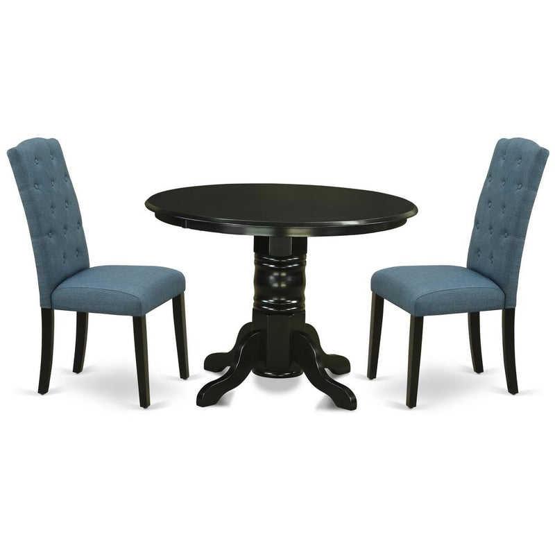 Dining Room Set Black, SHCE3-BLK-21