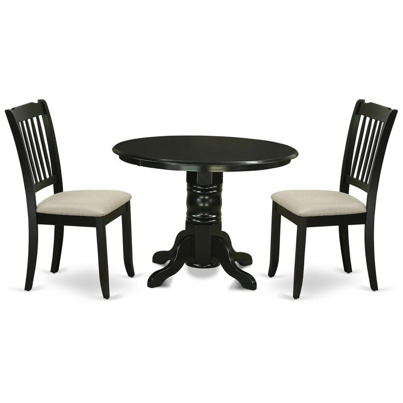 Dining Room Set Black, SHDA3-BLK-C