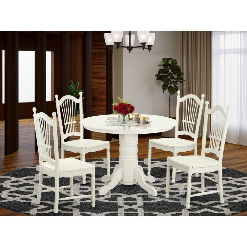 5  PC  dinette  set  for  4-Dining  Table  and  4  Dining  Chairs