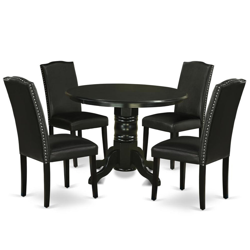 Dining Room Set Black, SHEN5-BLK-69