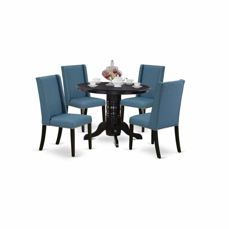 Dining Room Set Black, SHFL5-BLK-21