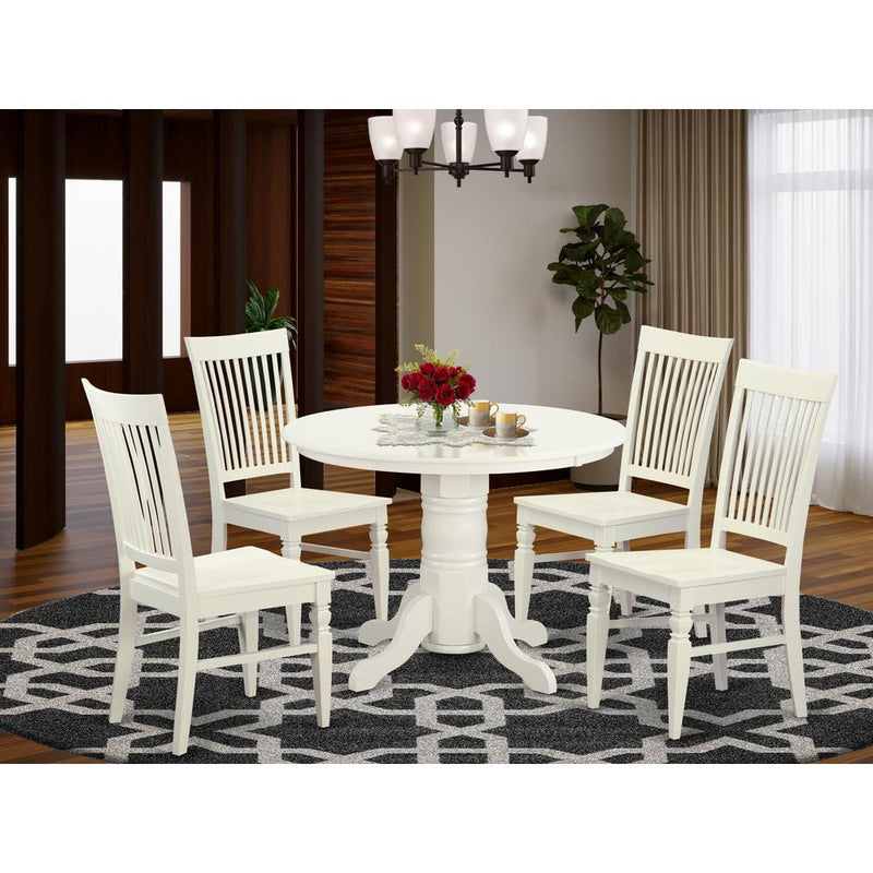 5  Pc  Table  set  for  4-Dinette  Table  and  4  Dining  Chairs