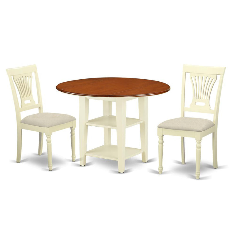 Dining Room Set Buttermilk & Cherry, SUPL3-BMK-C