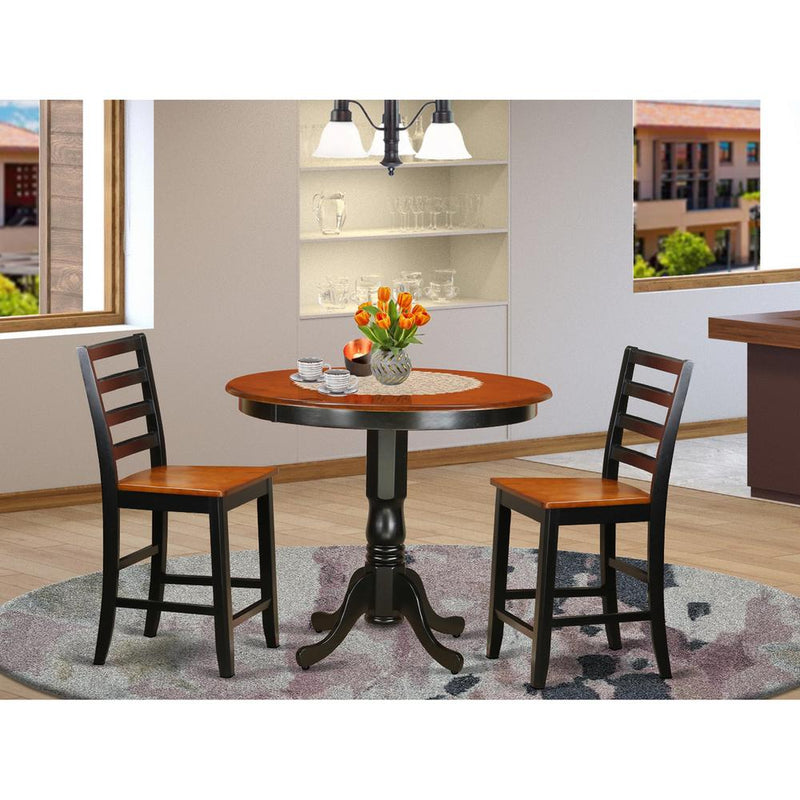 3  PC  counter  height  Dining  set  -  high  Table  and  2  Dining  Chairs.