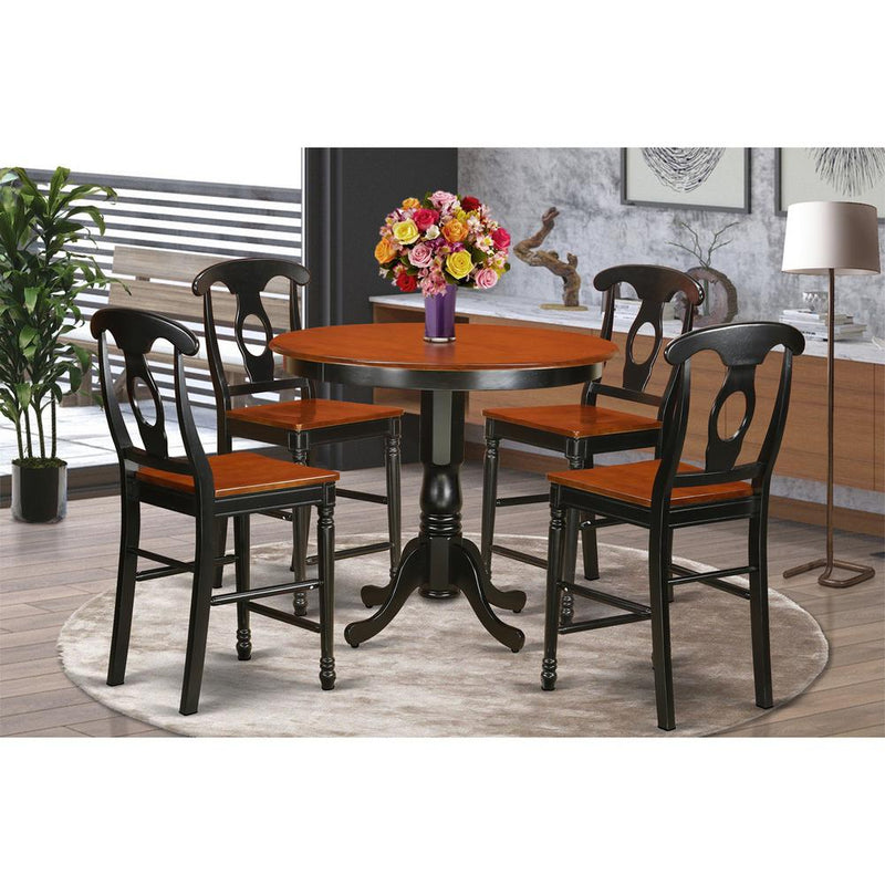 5  Pc  counter  height  Table  and  chair  set  -  high  top  Table  and  4  Kitchen  bar  stool.