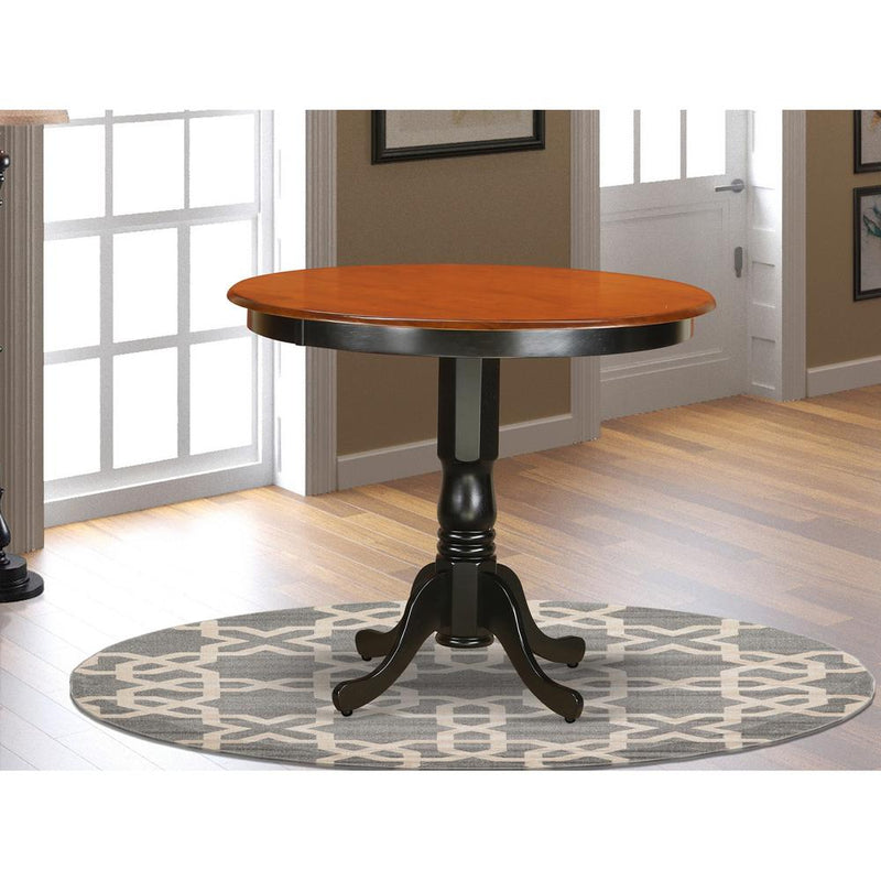 Trenton  Counter  Height  Kitchen  Table  finished  in  Black  and  Cherry