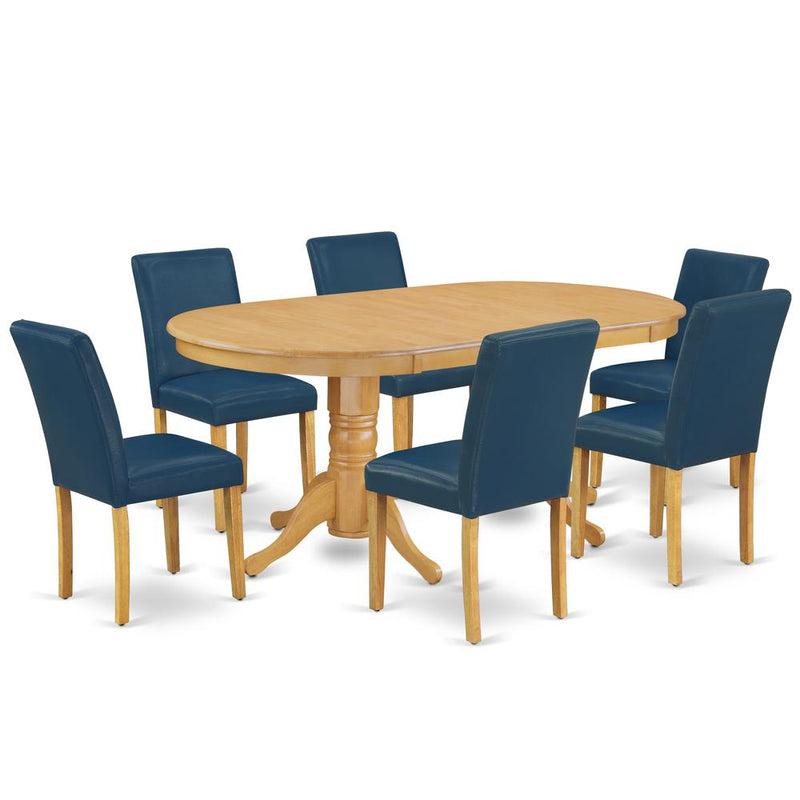 Dining Room Set Oak, VAAB7-OAK-55