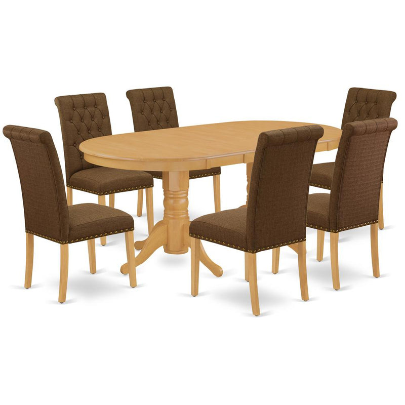 Dining Room Set Oak, VABR7-OAK-18