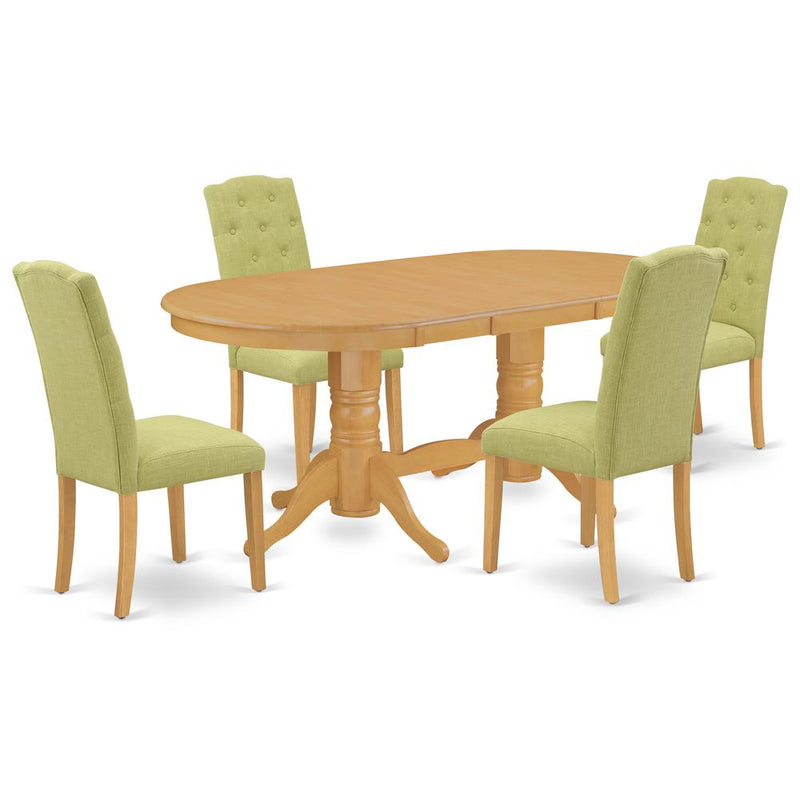 Dining Room Set Oak, VACE5-OAK-07