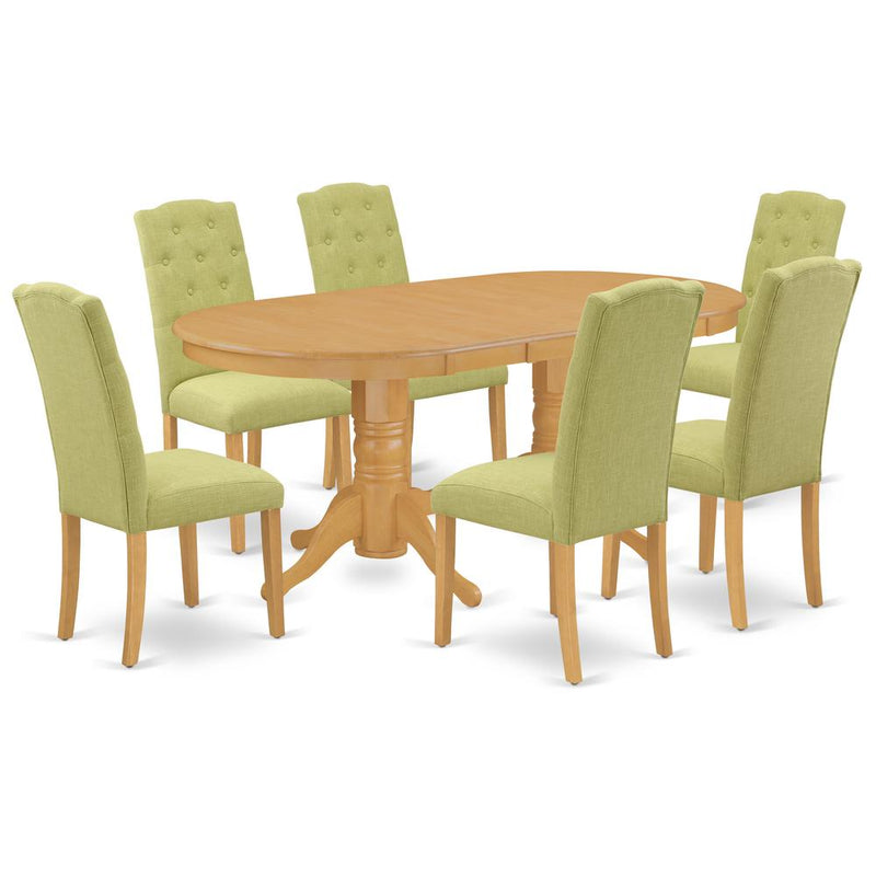 Dining Room Set Oak, VACE7-OAK-07