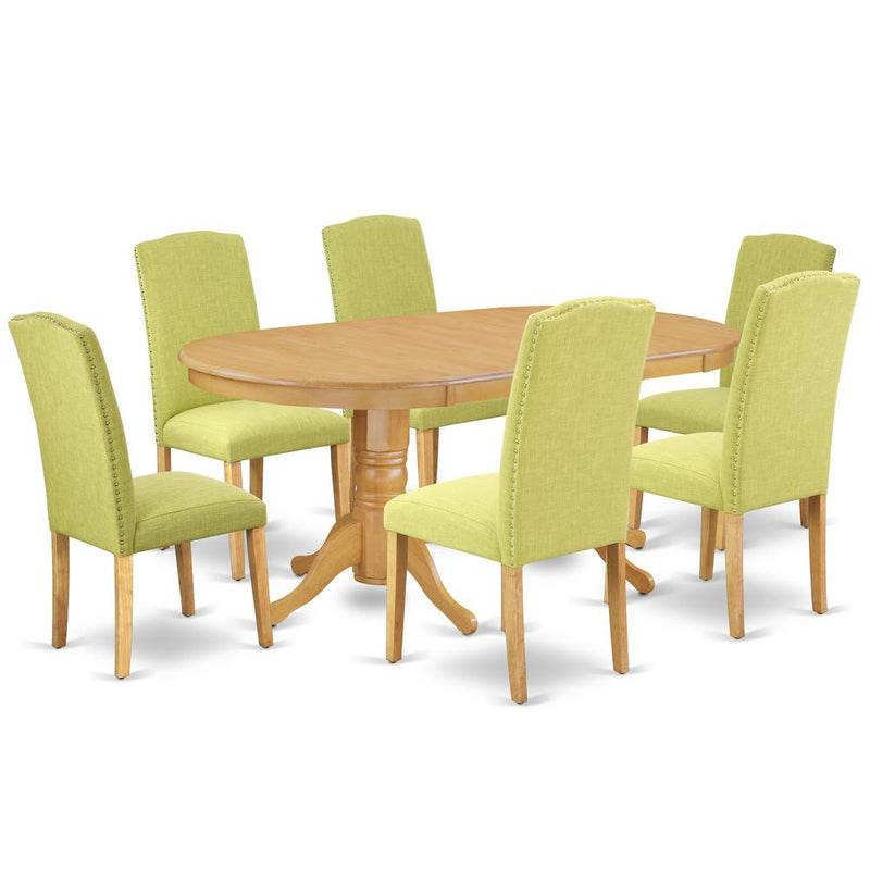 Dining Room Set Oak, VAEN7-OAK-07